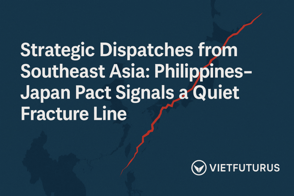 In this strategic dispatch from Southeast Asia, the Philippines–Japan pact quietly reshapes South China Sea alliances and signals shifting Indo-Pacific security lines.