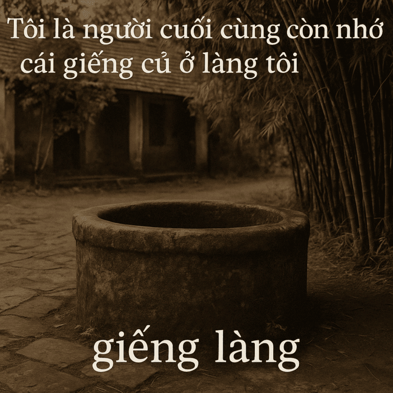 Giếng làng cũ ở Việt Nam – ký ức làng quê qua hình ảnh con giếng đầu làng