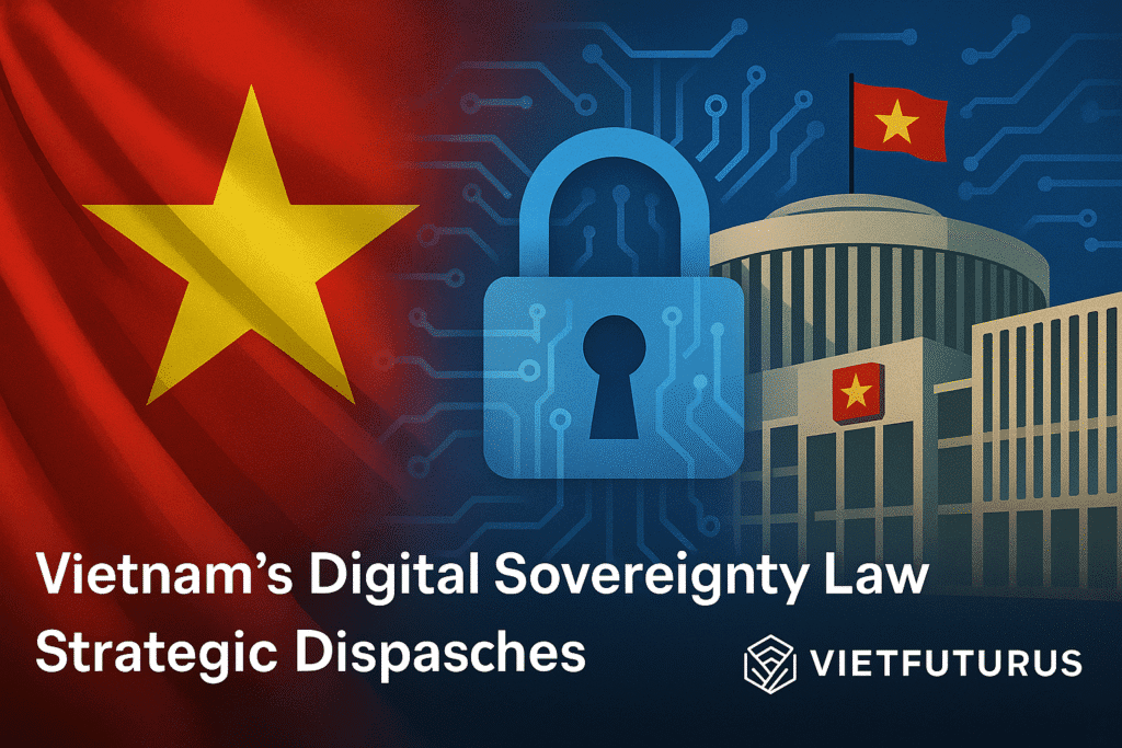 Illustration of Vietnam National Data Law 2025 symbolizing data localization and digital sovereignty